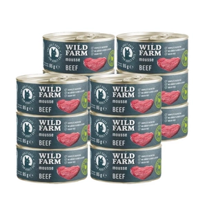 WILD FARM Mousse Beef 85g - putas bez graudiem kaķiem