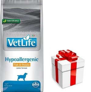 FARMINA Vet Life Dog Hypoallergenic Fish &amp; Potato 12kg + suņu barība