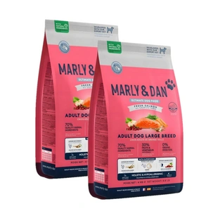 Marly & Dan Adult Dog Large Breed Fresh Salmon Holistic & Hypoallergenic 4kg sausā barība