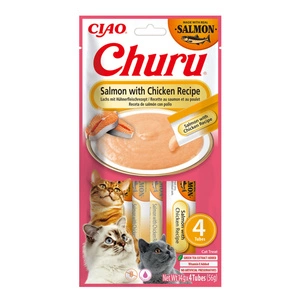 INABA CAT CHURU laši ar vistu 4x14g