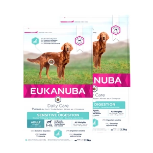 Eukanuba Dog Dry Daily Care Dry Daily Care Adult Sensitive Digestion All Breeds Chicken Bag 2,3 kg