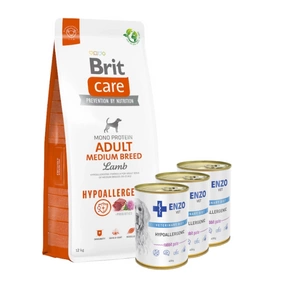 BRIT CARE Dog Hypoallergenic Adult Medium Breed Lamb 12kg