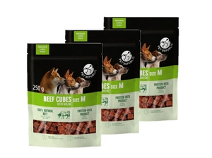 PetRepublic liellopa gaļas kubiņi suņiem 250g M