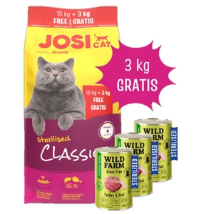JOSERA JosiCat Classic Sterilizēts 15+3kg