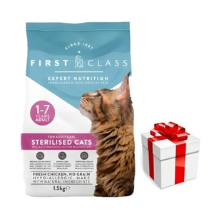 First Class Sterilised 1,5kg - sausā barība sterilizētiem kaķiem ar vistas garšu