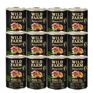 Wild Farm Monoprotein Pork 400g hipoalerģiska barība suņiem