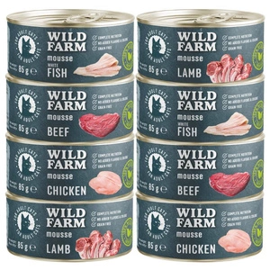 WILD FARM Mousse Lamb 85g - putas kaķiem bez graudiem