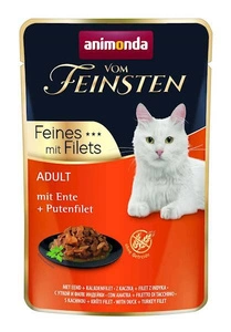 ANIMONDA Cat Vom Feinsten Adult pīles + tītara fileja 85g paciņa