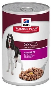 HILL'S SP Science Plan Canine Adult liellopu gaļa 370g - konservi