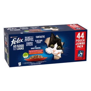 Felix Fantastic MIX garšas želejā: 44x85g