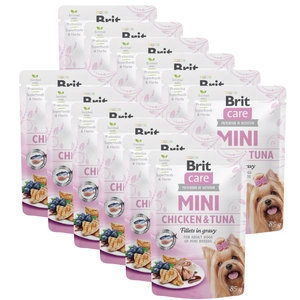 Brit Care Mini vistas un tunča filejas mērcē 85g