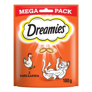 DREAMIES Mega Pack 180g - kārums kaķiem ar gardu vistas gaļu