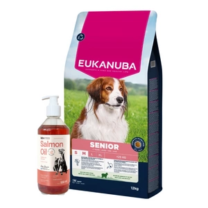 EUKANUBA Mature&Senior Mazo un vidējo šķirņu jēra gaļa ar rīsiem 12kg