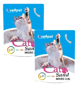 Silikona kaķu pakaiši Sand Micro - PH Control 2x3,8 l (maina krāsu, lai konstatētu agrīnas slimības pazīmes)