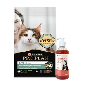 PRO PLAN LiveClear Barība pieaugušiem kaķiem pēc sterilizācijas, bagāta ar lasi 1,4 kg