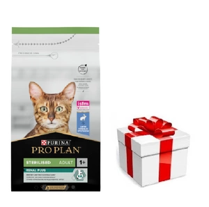 PRO PLAN Sterilizēta Renal Plus trušiem bagāta barība kaķiem 1,5 kg + STAIGMENA KATEI