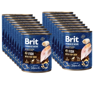 Brit Premium by Nature Zivis ar zivju ādu 800g