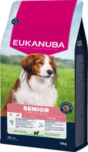 EUKANUBA Mature&Senior Mazo un vidējo šķirņu jēra gaļa ar rīsiem 12kg