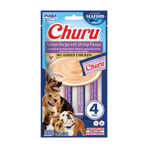 INABA Dog Churu (zivju bāzes) laši, garneles 4x14g (56g)