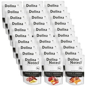 DOLINA NOTECI Liellopu gaļas ēdiens ar papriku un nūdelēm 100g - mitrā barība suņiem