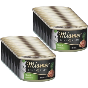 Miamor Feine Filets - želejas kārba 100g tuncis+dārzeņi