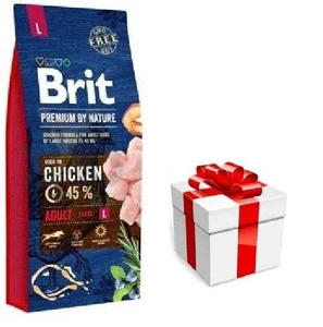 BRIT Premium By Nature Adult L 15kg + barība suņiem