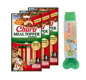 INABA Suņu barība su liellopa gaļu un vistas gaļu 4x14 (56g)