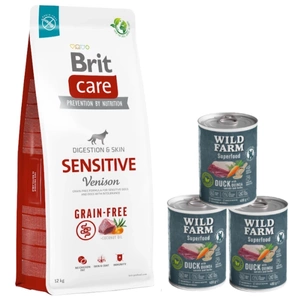 BRIT CARE Sensitive Venison bez graudiem 12kg