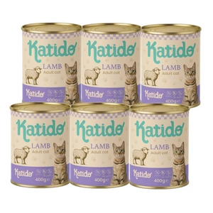 Katido Mitrā kaķu barība ar jēra gaļu 400g
