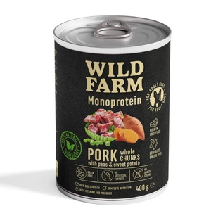Wild Farm Monoprotein Pork 400g hipoalerģiska barība suņiem