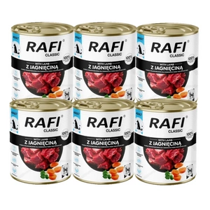 DOLINA NOTECI Mitrā barība suņiem Rafi Classic ar jēra gaļu 800 g