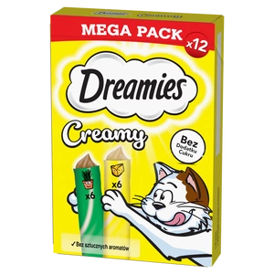 DREAMIES Krēmveida ar sieru un kaķumētru 12x10g