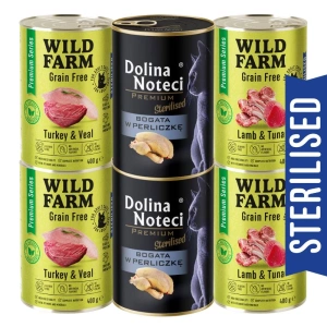 WILD FARM Premium Grain Free Turkey and Teal 400g - barība sterilizētiem kaķiem bez graudiem