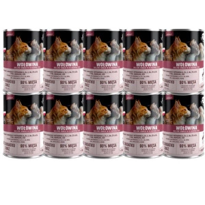 PetRepublic gabaliņi mērcē ar liellopu gaļu 10x400g kaķiem