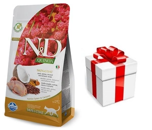 Farmina N&D Quinoa feline SKIN & COAT QUAIL 300g