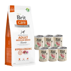 BRIT CARE Dog Hypoallergenic Adult Medium Breed Lamb 12kg