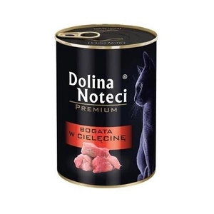 Dolina noteci Premium kaķiem ar teļa gaļu 12x400g