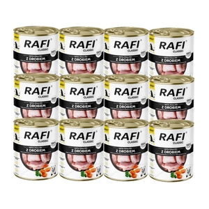 DOLINA NOTECI Mitrā barība suņiem Rafi Classic ar mājputnu gaļu 800g