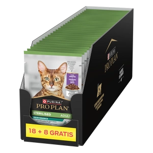 Purina Pro Plan Sterilizēts ar pīli kaķiem 26x85g (18+8 FREE)