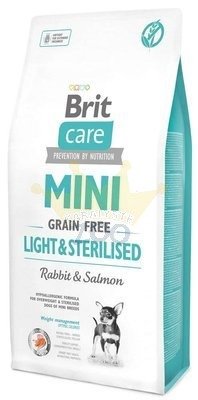 BRIT CARE Mini Grain-Free Light&amp;Sterilised 2kg