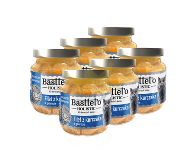 Basttet'o Holistic vistas fileja galette kaķiem 130g