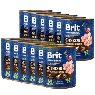 Brit Premium by Nature Vistas gaļa ar vistas sirsniņām 800g