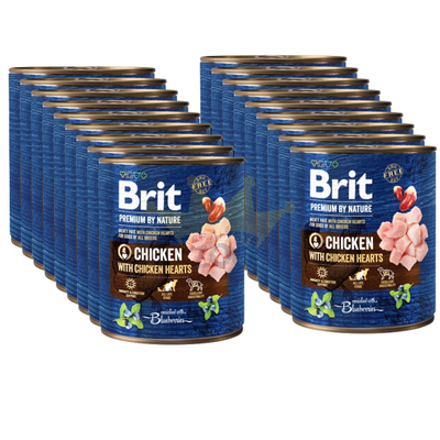 Brit Premium by Nature Vistas gaļa ar vistas sirsniņām 800g