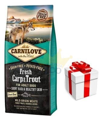 Carnilove Fresh Carp Trout Adult 12 kg + pārsteigums sunim