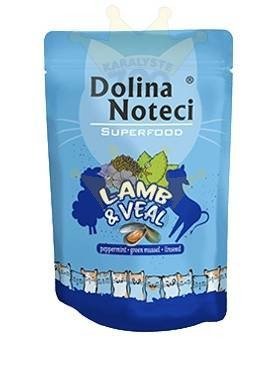 DOLINA NOTECI PREMIUM SUPERFOOD jēra un tītara gaļa 85g