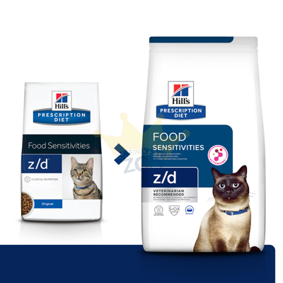 HILL'S PD Prescription Diet Feline z/d Jutīgums pret barību 3kg