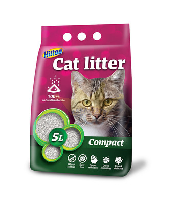 "HILTON Clumping Bentonite Litter Compact Cat Litter" 5L