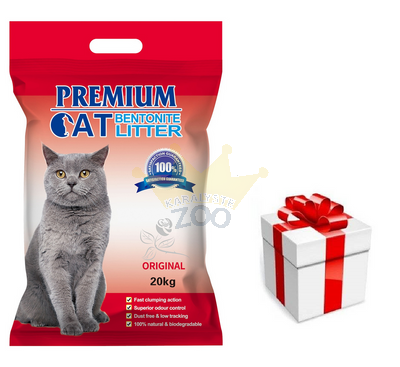 Premium Cat Clumping Bentonite Litter - dabīgs kaķiem 5L