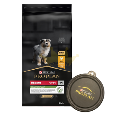 Purina Pro Plan Medium Puppy Optistart, vistas gaļa un rīsi 12kg