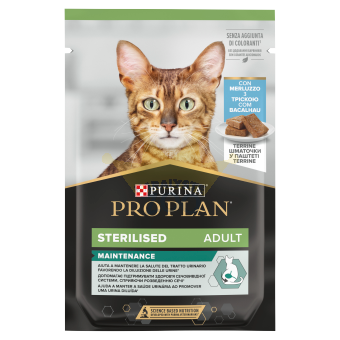 Purina Pro Plan Sterilizēts ar mencu kaķiem 75g